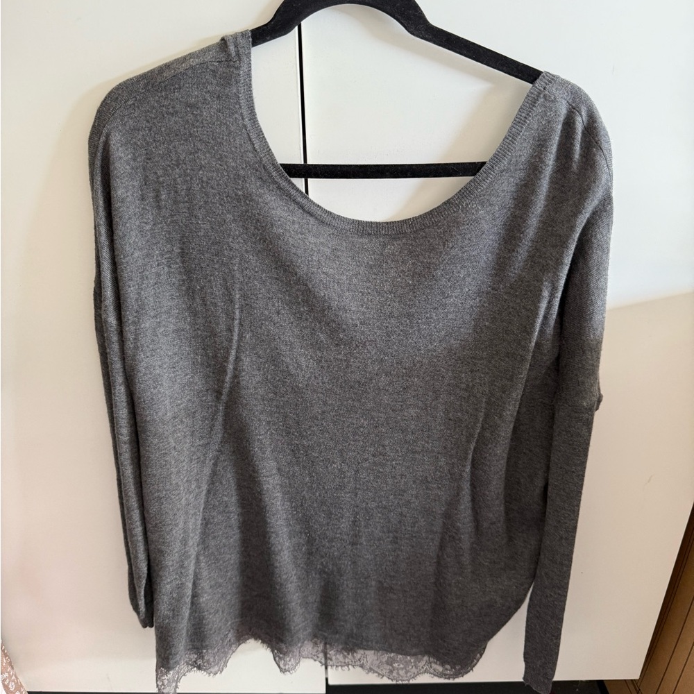 Joie Charcoal Knit Top
